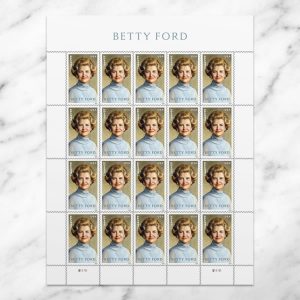 Betty Ford Stamps, Sheet of 20