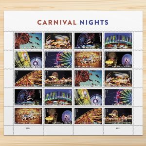 Carnival Nights Stamps, Sheet of 20