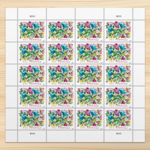 Celebration Blooms Stamps, Sheet of 20