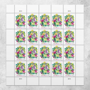 Wedding Blooms Stamps, Sheet of 20