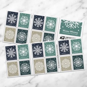 Winter Whimsy Stamps, Book of 20