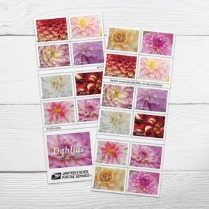 Dahlias Stamps, Book of 20