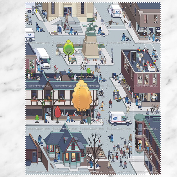 250 Years of Delivering Stamps, Sheet of 20